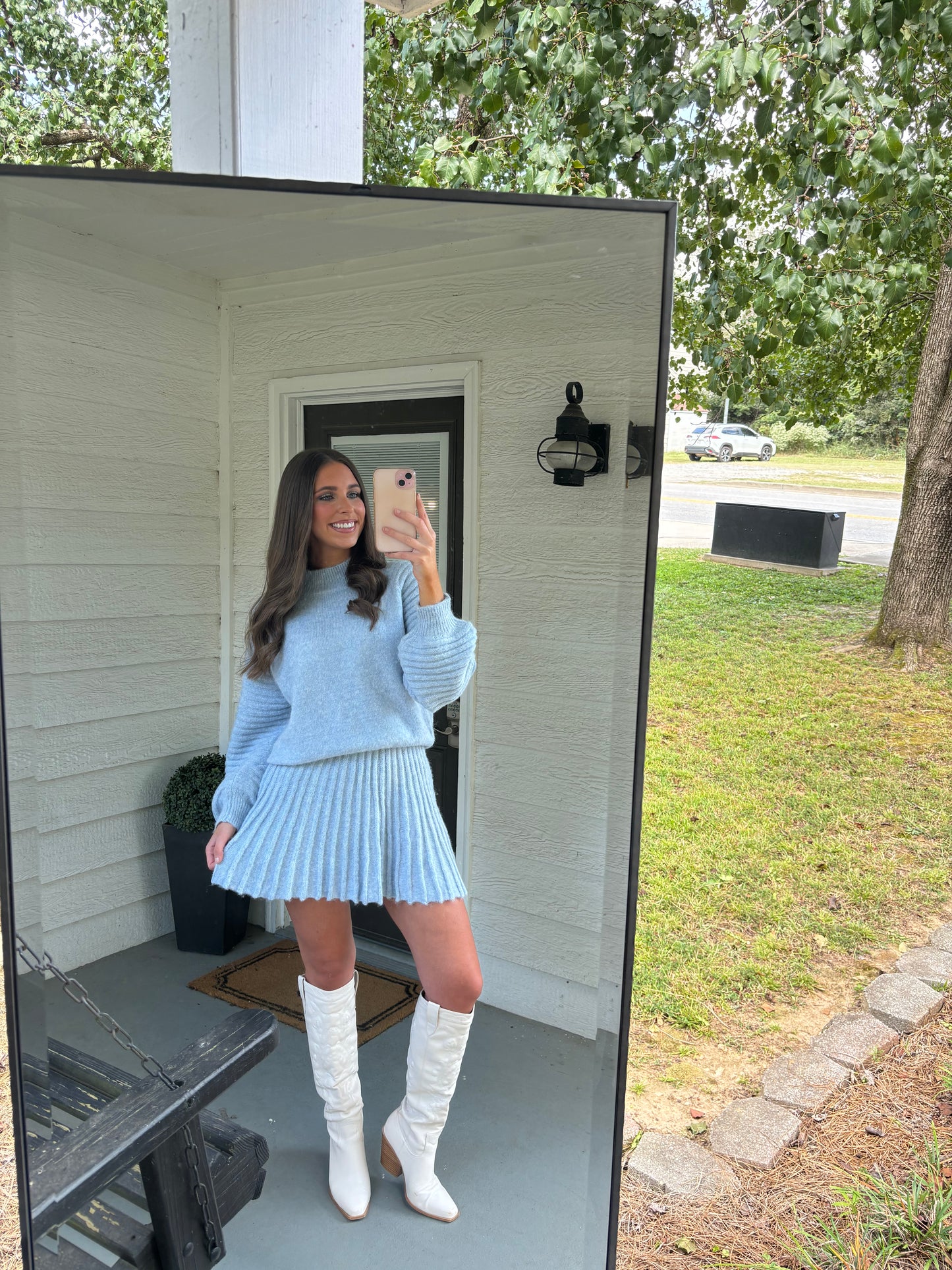 Olivia Skirt - Light Blue