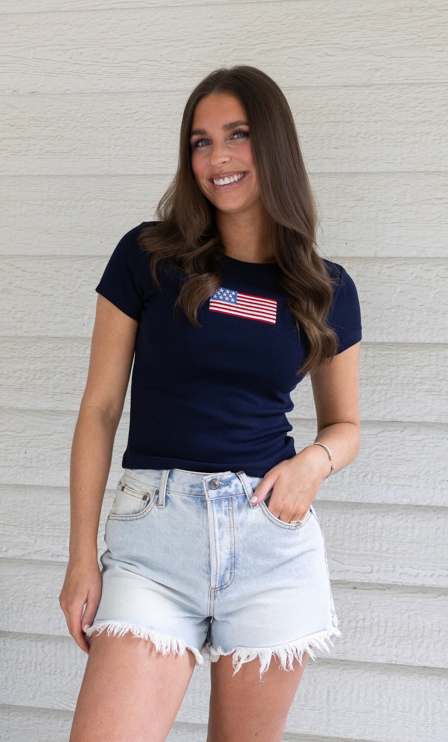 Light Wash Denim Shorts