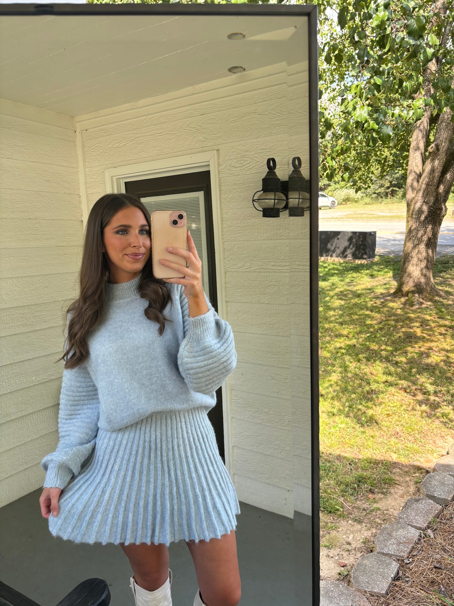 Olivia Skirt - Light Blue