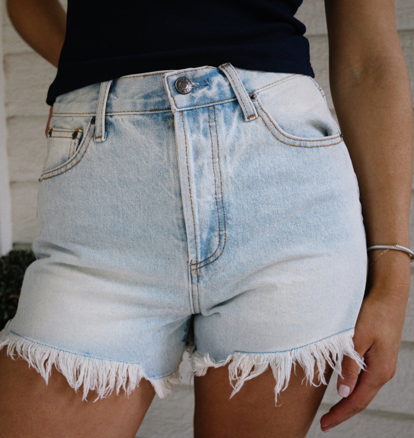 Light Wash Denim Shorts