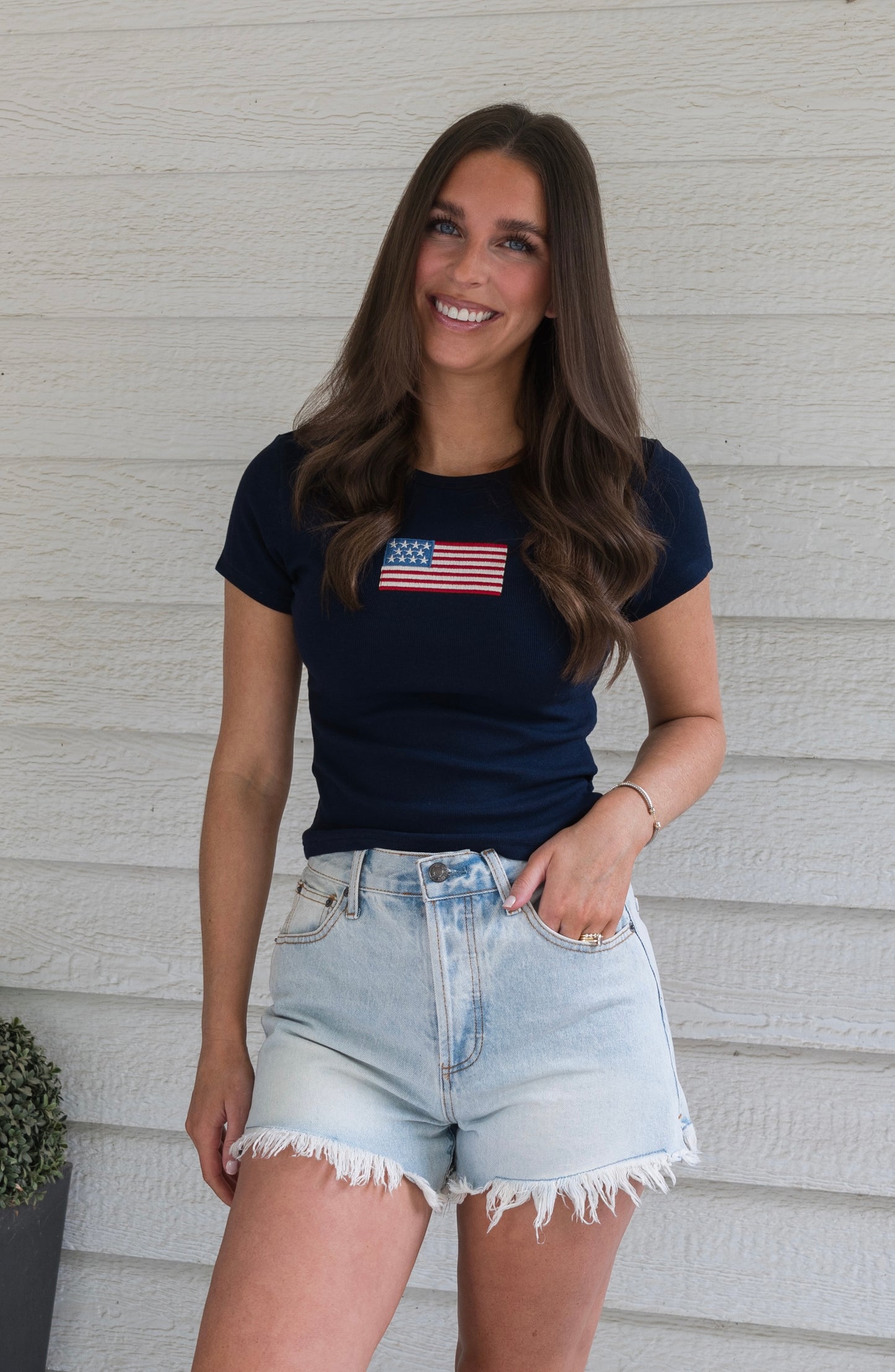 Light Wash Denim Shorts