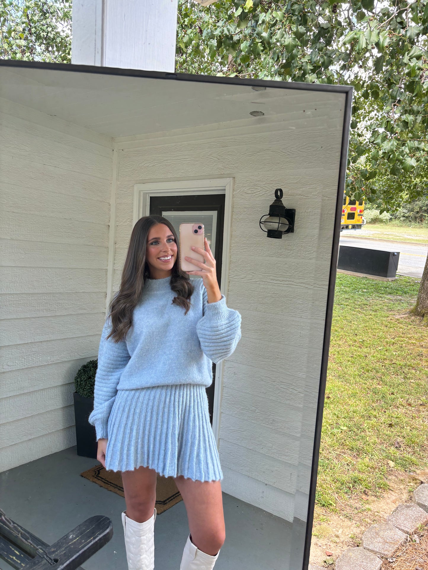 Olivia Skirt - Light Blue