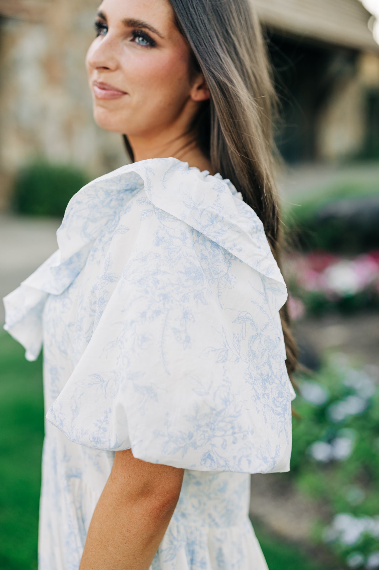 Hydrangea Dress - Blue