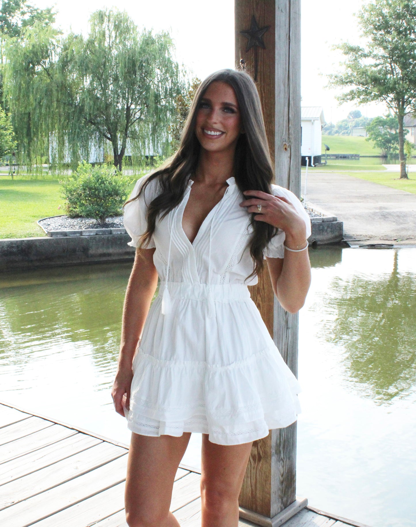 Caroline Dress - White