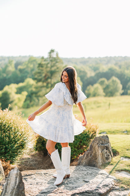 Hydrangea Dress - Blue