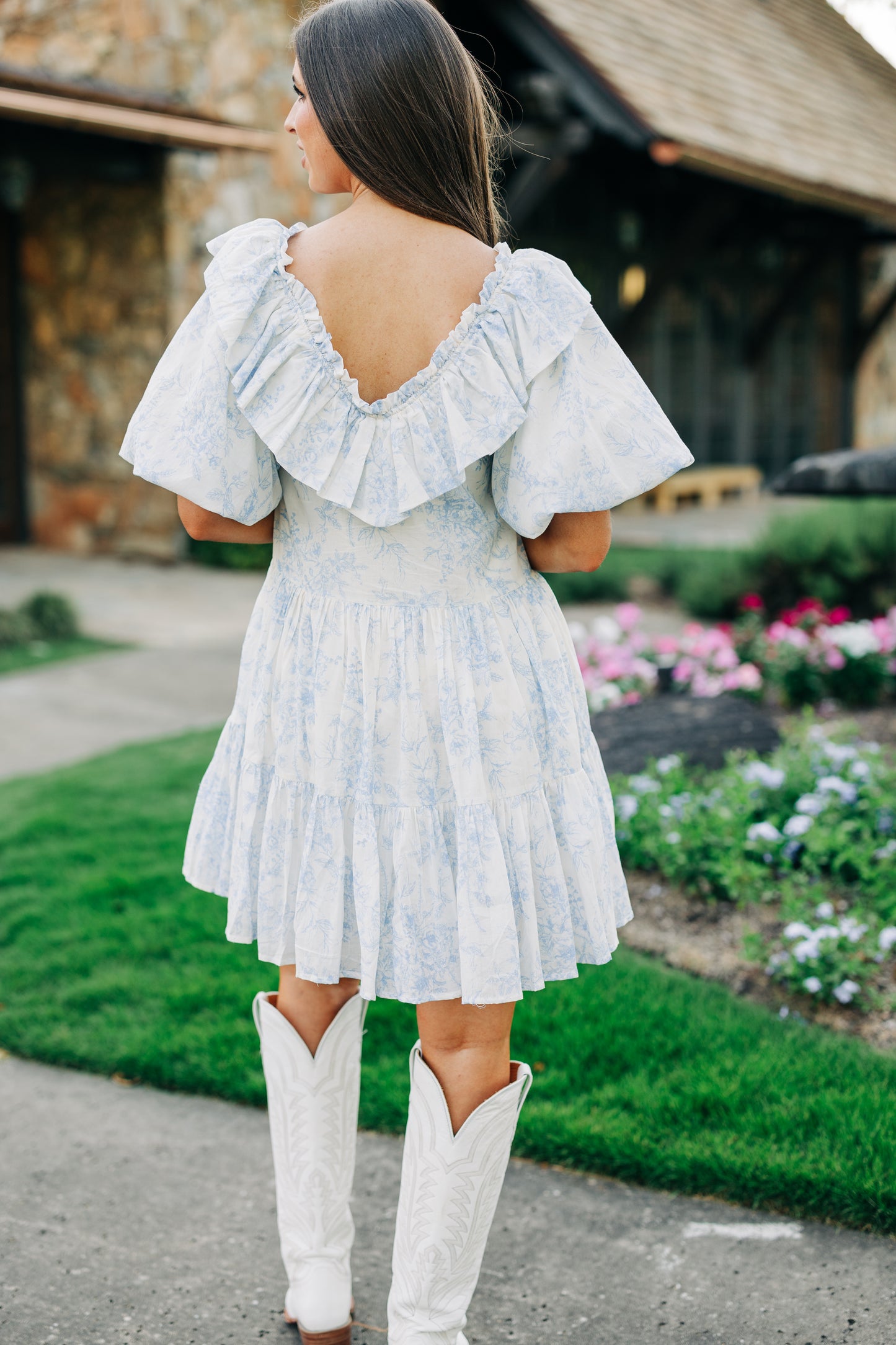 Hydrangea Dress - Blue