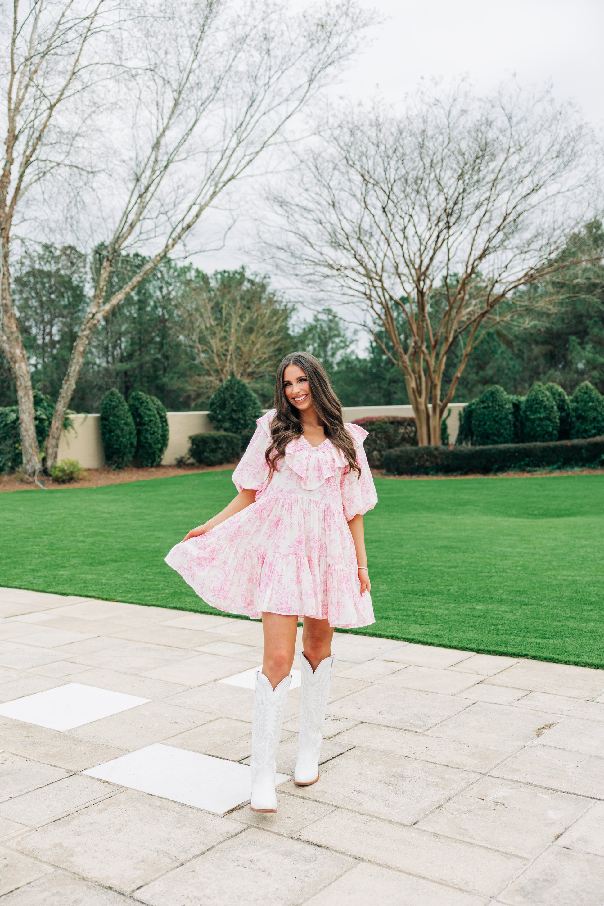 hydrangea dress ginger | summer 26 snap button KJP Women's Hydrangea Bloom Floaral