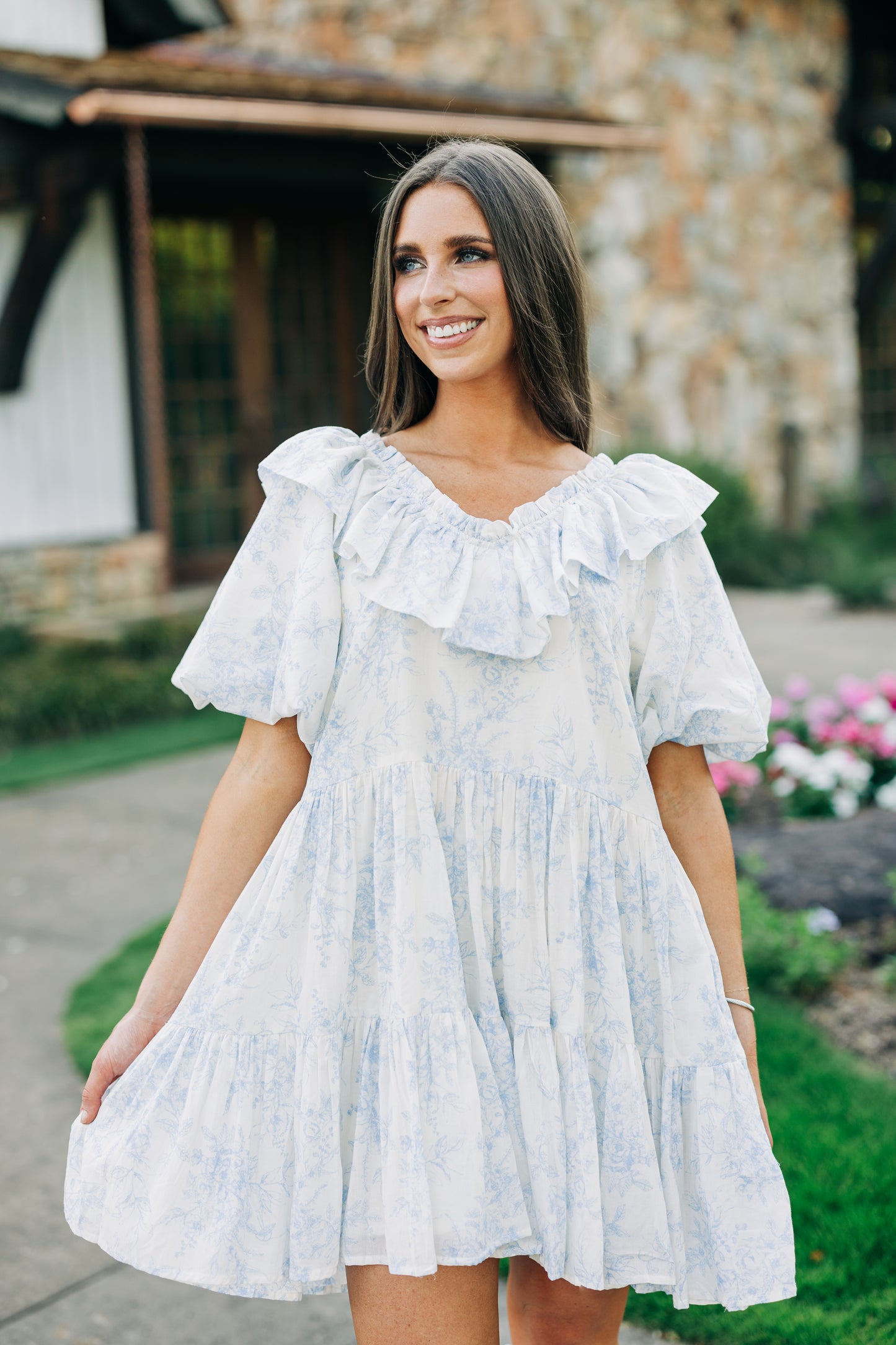 Hydrangea Dress - Blue