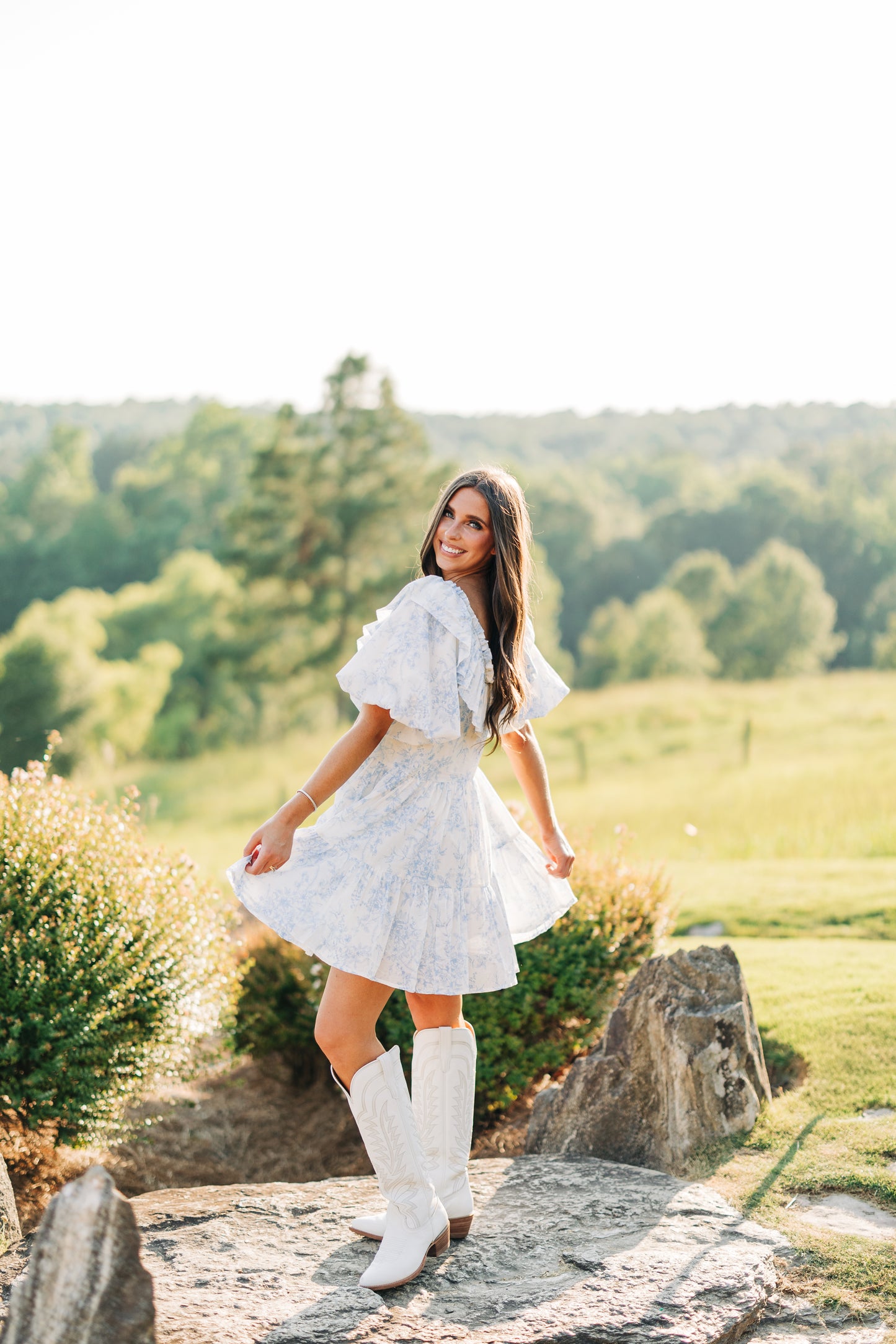 Hydrangea Dress - Blue