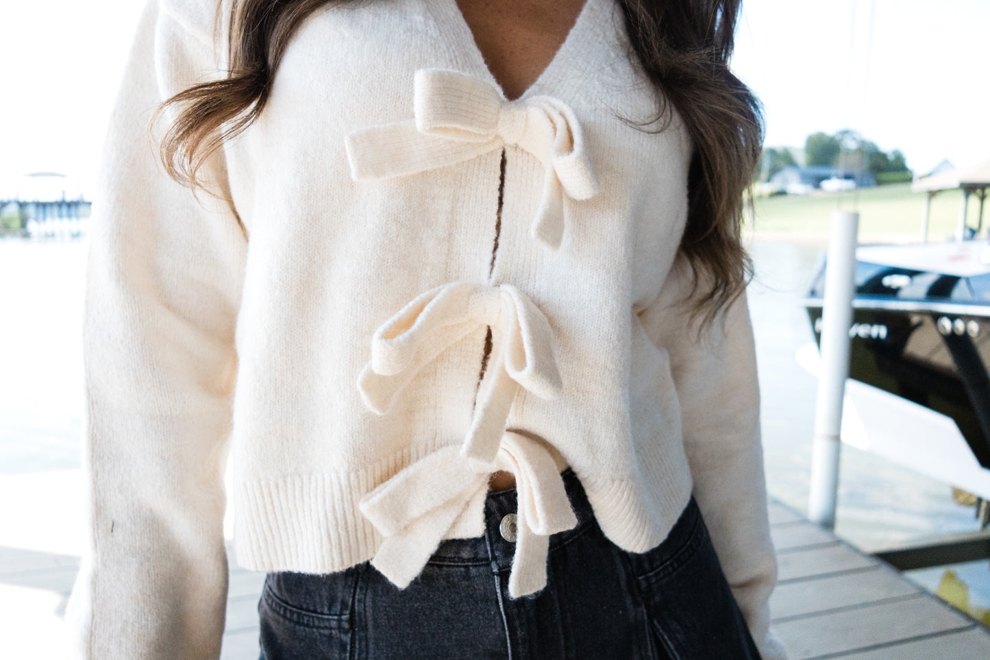 Reversible Bow Sweater